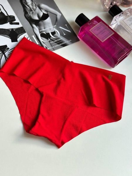Трусики-чики женские бесшовные Victoria's Secret No-Show Cheeky Panty красные XL hok-o30-edb фото