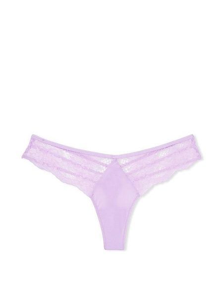 Трусики-стрінги жіночі люксові Victoria's Secret бузкові 4vo-41j-h03 фото
