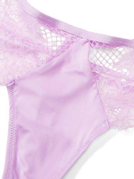 Трусики-стрінги жіночі люксові Victoria's Secret бузкові 4vo-41j-h03 фото
