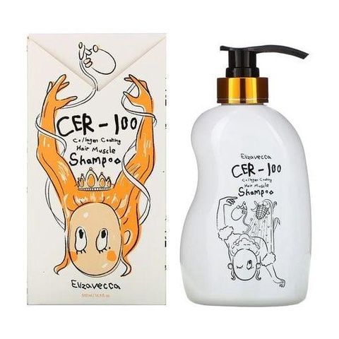 Шампунь для волос Elizavecca CER-100 Collagen Coating Hair Muscle Shampoo, 500 мл 201-i68 фото