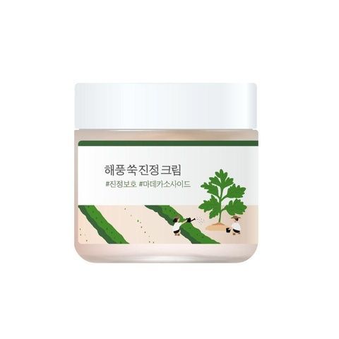 Успокаивающий крем с морской полынью ROUND LAB Mugwort Calming Cream 80 мл 8809738605721 фото