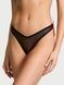 Трусики-стринги женские люксовые Victoria's Secret Jingle Bells Mesh Thong Panty черные pma-t50-hpl фото 1