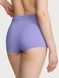 Трусики-шорти жіночі бавовняні Victoria's Secret Logo Cotton Lace Patch High-Waist Boyshort Panty фіолетові  8ma-rco-v61 фото 3