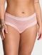 Трусики-чики жіночі мереживні Victoria's Secret Sequin Posey Mesh Cheeky Panty пудрові 4m1-zyh-mnb фото 1