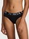 Трусики-хипстер женские хлопковые Victoria's Secret Logo Cotton Hiphugger Panty черные  8hz-15f-s6i фото 1