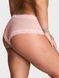 Трусики-чики жіночі мереживні Victoria's Secret Sequin Posey Mesh Cheeky Panty пудрові 4m1-zyh-mnb фото 2