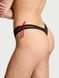 Трусики-стринги женские люксовые Victoria's Secret Jingle Bells Mesh Thong Panty черные pma-t50-hpl фото 2