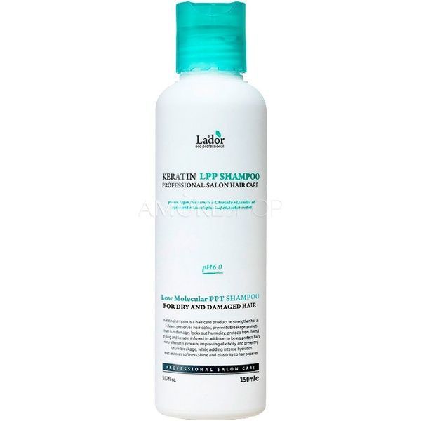 Кератиновый шампунь для волос&nbsp;с комплексом аминокислот Keratin LPP Shampoo La'dor PH 6.0, 150 мл ai0-140 фото