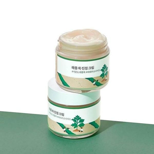 Успокаивающий крем с морской полынью ROUND LAB Mugwort Calming Cream 80 мл 8809738605721 фото
