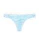 Трусики-стрінги жіночі бавовняні з лого Victoria's Secret Logo Cotton Thong Panty блакитні md2-iq0-vuh фото 1
