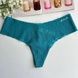 Трусики-стринги женские бесшовные PINK Victoria's Secret No-Show Thong Panty бирюзовые uc1-csy-tu9 фото 1