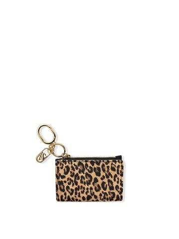 Мини-кошелек, картхолдер, визитница Victoria's Secret Card Holder Keychain леопардовый 27107839 фото