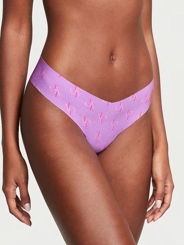 Трусики-стринги женские бесшовные Victoria's Secret No-Show Thong Panty сиреневые 2k3-gdb-jvo фото
