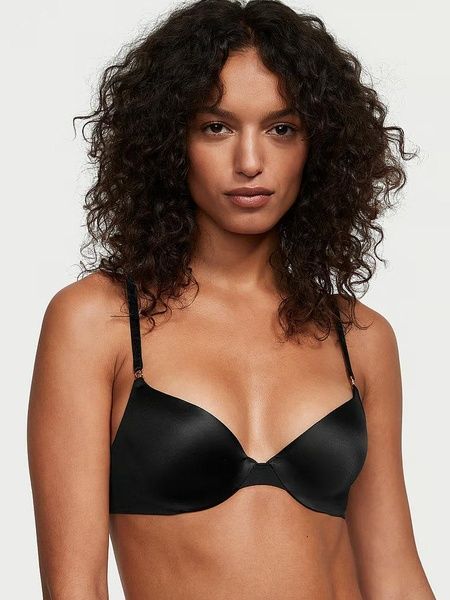 Бюстгальтер з пуш-ап Victoria's Secret Smooth Push-Up Demi Bra черный okf-g2t-czx фото