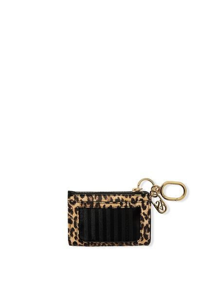 Міні-гаманець, картхолдер, візитниця Victoria's Secret Card Holder Keychain леопардовий 27107839 фото