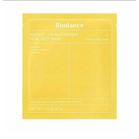Ночная маска с витамином С и ниацинамидом Biodance Radiant Vita Niacinamide Real Deep Mask ia4-abb фото