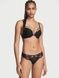 Трусики-стрінги жіночі люксові Victoria's Secret чорні 4sk-y4e-i3h фото 3