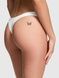 Трусики-стрінги жіночі PINK Victoria's Secret Thong Panty білі s1u-ie6-sdw фото 1