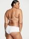 Трусики-чики женские хлопковые с кружевом Victoria's Secret Lace-Waist Cotton Cheeky Panty белые km1-1qx-xpi фото 1