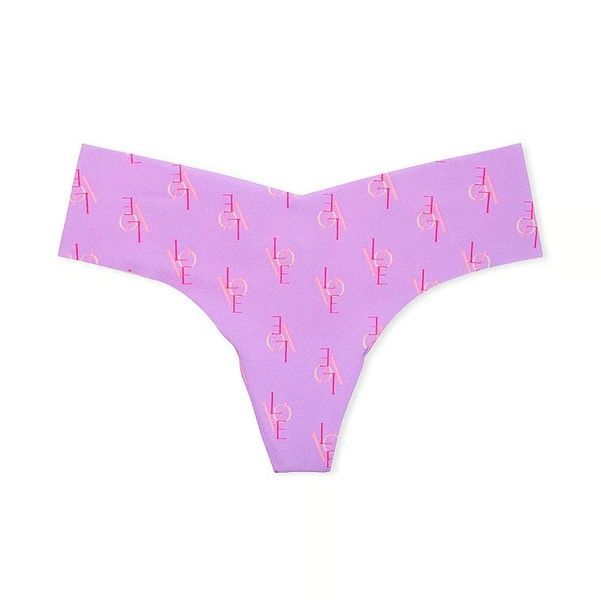 Трусики-стринги женские бесшовные Victoria's Secret No-Show Thong Panty сиреневые 2k3-gdb-jvo фото