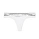 Трусики-стринги женские хлопковые Victoria's Secret Logo Cotton Thong Panty белые l8y-q4k-nsl фото 2