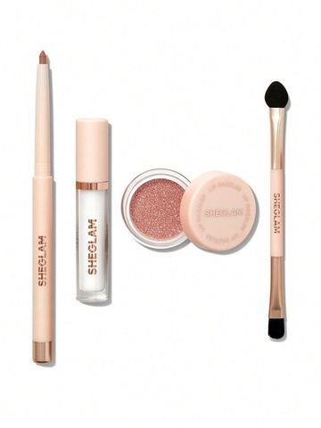 Набір для губ (олівець+блиск+глітер) Sheglam Lip Dazzler Glitter Center Debutante 2b1-500 фото