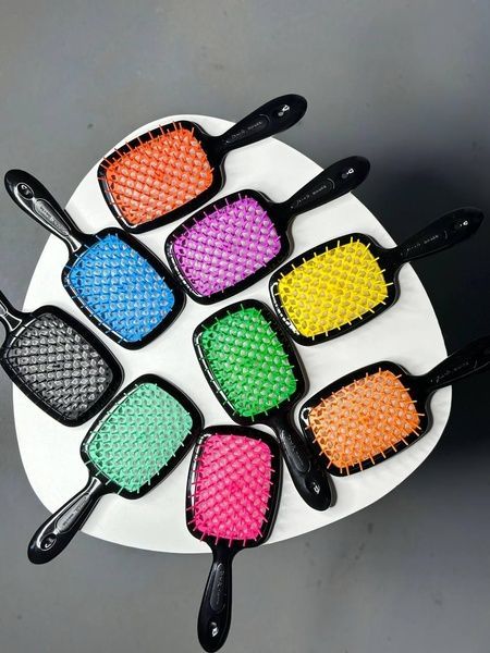 Щетка для волос Janeke Superbrush The Original Черный-Тёмно-оранжевый 0jm-cxs-jom фото