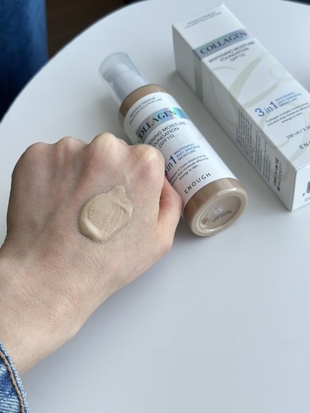 Осветляющий тональный крем ENOUGH Collagen Whitening Moisture Foundation SPF15, 100 мл Тон -21 0gm-050-27v фото
