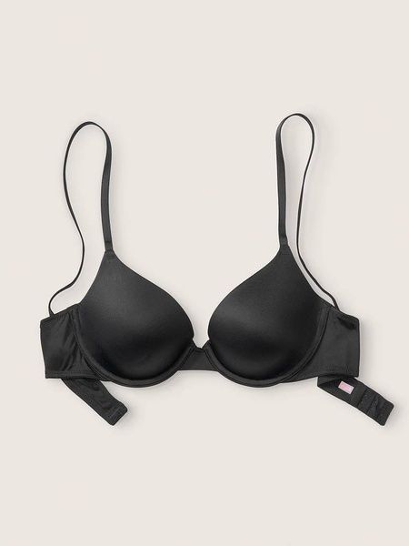Бюстгальтер с пуш-ап PINK Victoria's Secret Push-Up Bra черный 4ag-djq-k3t фото
