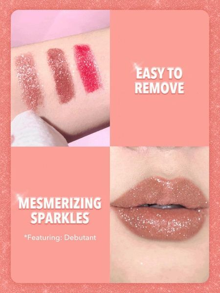 Набір для губ (олівець+блиск+глітер) Sheglam Lip Dazzler Glitter Center Debutante 2b1-500 фото