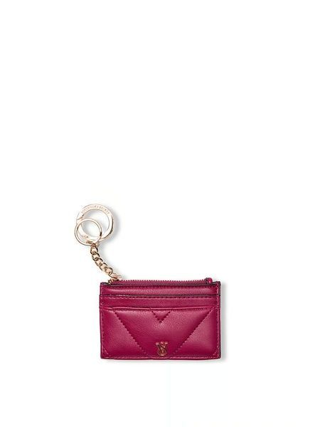Картхолдер-брелок женский Victoria's Secret Card Holder Keychain бордовый 010-413 фото