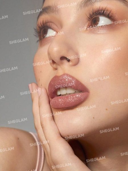 Набір для губ (олівець+блиск+глітер) Sheglam Lip Dazzler Glitter Center Debutante 2b1-500 фото
