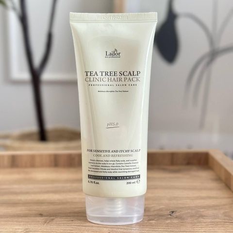 Пилинг-маска для кожи головы с чайным деревом L`ador Tea Tree Scalp Clinic Hair Pack, 200 мл 2ci-922 фото