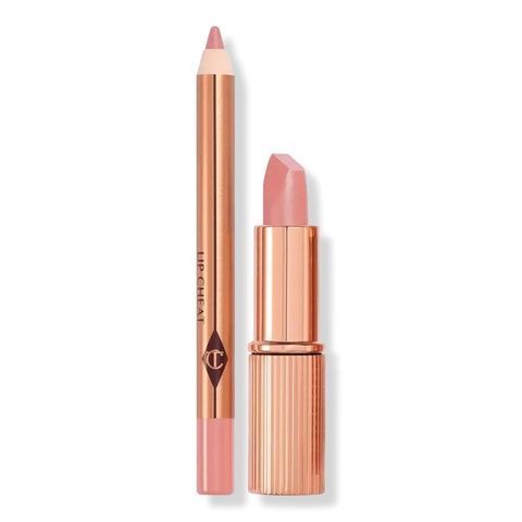 Набор для губ Charlotte Tilbury Mini Lipstick & Liner Set Pillow Talk Fair xaj-guw-4lf фото