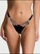 Трусики-стринги женские люксовые Victoria's Secret Starstruck Shine High-Leg Thong Panty черные r9r-nch-bra фото 1