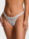 Трусики-бразиліана жіночі мереживні Victoria's Secret Lace Brazilian Panty блакитні oh0-e88-vcw фото 1