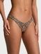Трусики-стринги жіночі мереживні Victoria's Secret Lace Ultra-Mini Scoop Thong Panty леопардові  7f4-p1g-9an фото 1