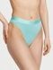 Трусики-стринги с высокой посадкой Victoria's Secret Logo Cotton High-Waist Thong Panty голубые 2et-iip-1x0 фото 1