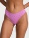 Трусики-стрінги жіночі з мікрофібри Victoria's Secret Seamless Eyelet Thong Panty рожеві 4r5-yue-roh фото 1