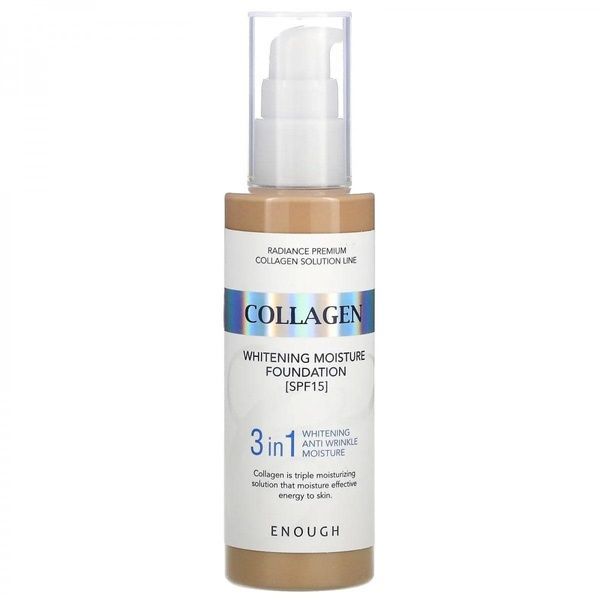 Осветляющий тональный крем ENOUGH Collagen Whitening Moisture Foundation SPF15, 100 мл Тон - 13 tu7-u4o-pgo фото