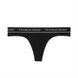 Трусики-стрінги жіночі бавовняні з лого Victoria's Secret Logo Cotton Thong Panty чорні 8l5-709-4s8 фото 3