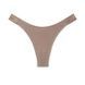 Трусики-стрінги женские хлопкове PINK Victoria's Secret Logo Cotton High-Leg Thong коричневі v12-t2o-ogd фото 1
