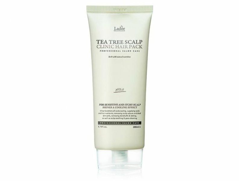 Пилинг-маска для кожи головы с чайным деревом L`ador Tea Tree Scalp Clinic Hair Pack, 200 мл 2ci-922 фото