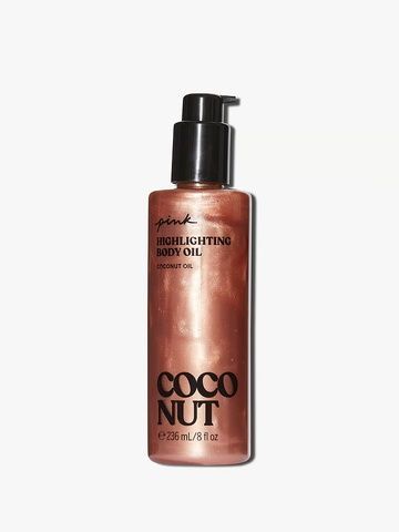 Масло-бронзатор для тела с шимером PINK Victoria's Secret Conditioning Coconut Highlighting Body Oil, 236 мл 2cc-ai0 фото