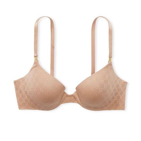 Бюстгальтер з пуш-ап Victoria's Secret Push-Up Demi Bra бежевый 6ug-btv-w4g фото