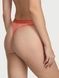 Трусики-стрінги жіночі бавовняні з логотипом Victoria's Secret Logo Cotton Thong Panty персикові s8j-p4m-ipy фото 3