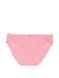 Трусики-бікіні жіночі бавовняні Victoria's Secret Heart Eyelet Cotton Bikini Panty рожеві 4f7-kuv-65l фото 3