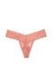 Трусики-стринги женские Victoria's Secret Lace Thong Panty персиковые l7h-7o4-vwn фото 2