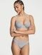 Трусики-бікіні жіночі Victoria's Secret Stretch Cotton Bikini Panty сірі hlu-og8-dpw фото 2