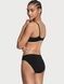 Трусики-бикини женские хлопковые Victoria's Secret Stretch Cotton Bikini Panty черные j3y-vlw-m9n фото 3